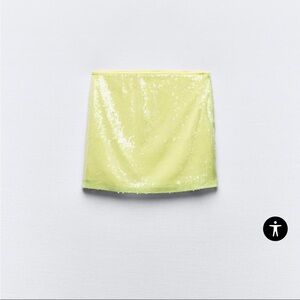 Zara Sequinned Miniskirt